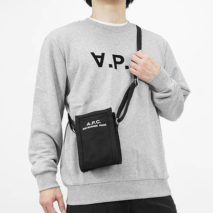 A.P.C. メンズ レディース ショルダーバッグ CROSSBODY POUCH RECUPERATION CODBM H61931 NOIR ブラック LZZ