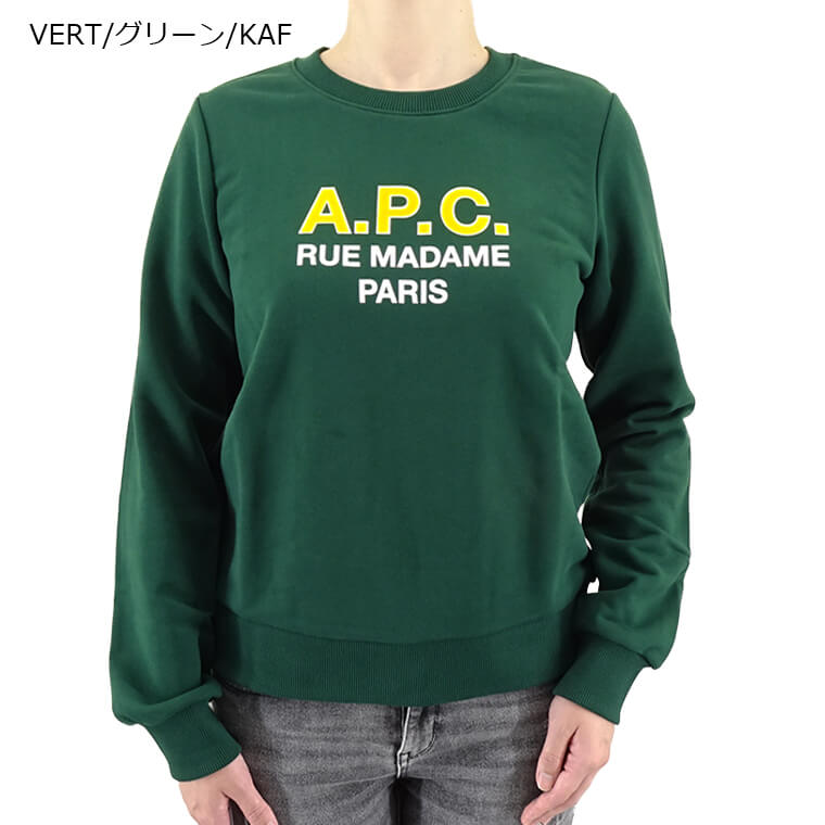 A.P.C. レディース スウェットシャツ SWEAT APC MADAME COEZD F27759 2カラー