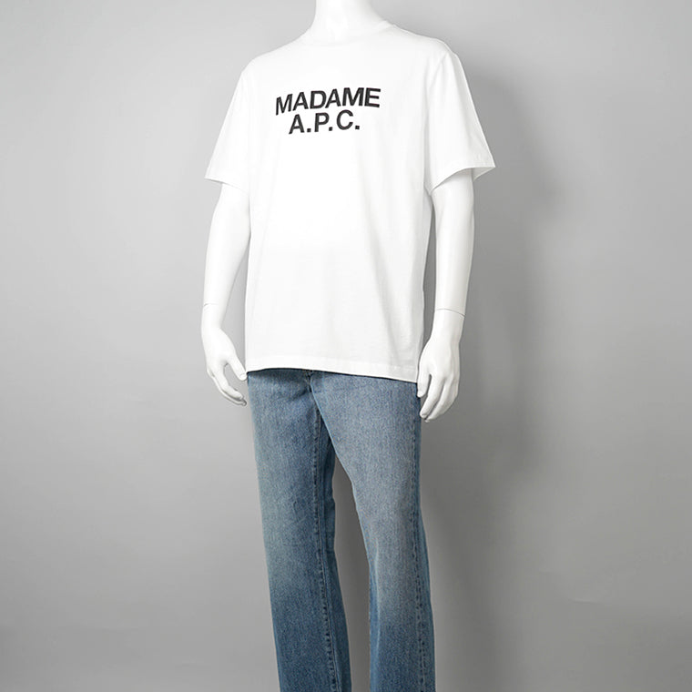 A.P.C. メンズ Tシャツ MADAME COGYK M26462 WHITE ホワイト AAB