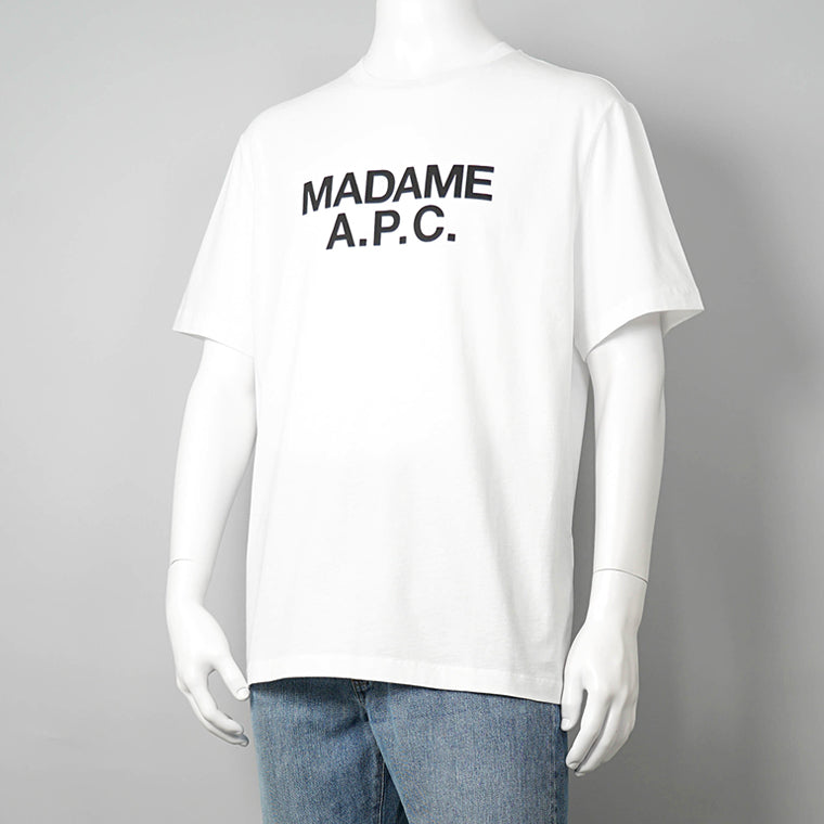 A.P.C. メンズ Tシャツ MADAME COGYK M26462 WHITE ホワイト AAB