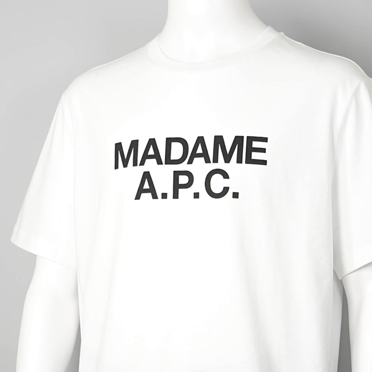 A.P.C. メンズ Tシャツ MADAME COGYK M26462 WHITE ホワイト AAB