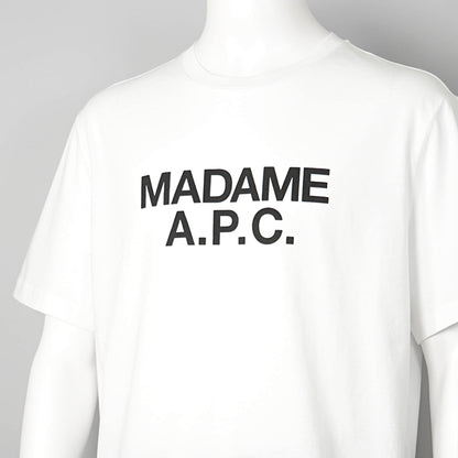 A.P.C. メンズ Tシャツ MADAME COGYK M26462 WHITE ホワイト AAB