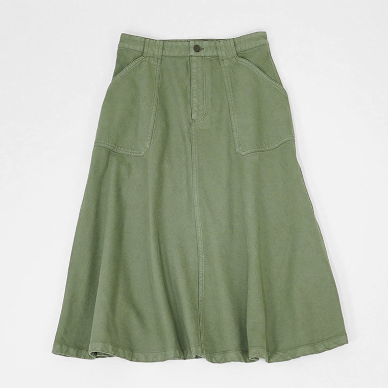 A.P.C. レディース ロングスカート LAURIE COGZV F06410 VERT カーキ KAA