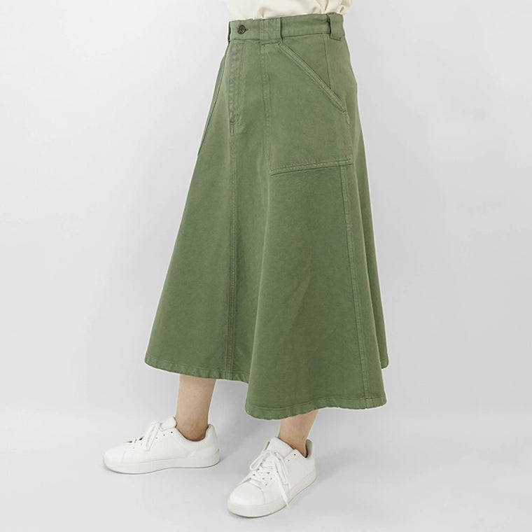 A.P.C. レディース ロングスカート LAURIE COGZV F06410 VERT カーキ KAA