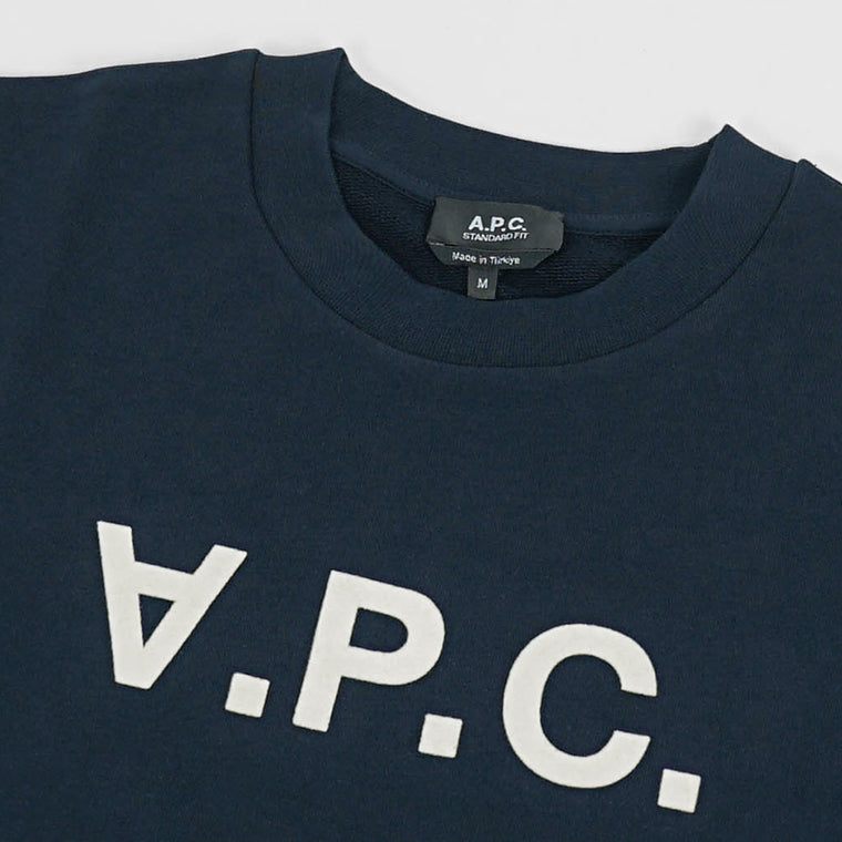A.P.C. グレー クルーネック スウェット アーペーセー A.P.C. メンズ スウェットシャツ グレー