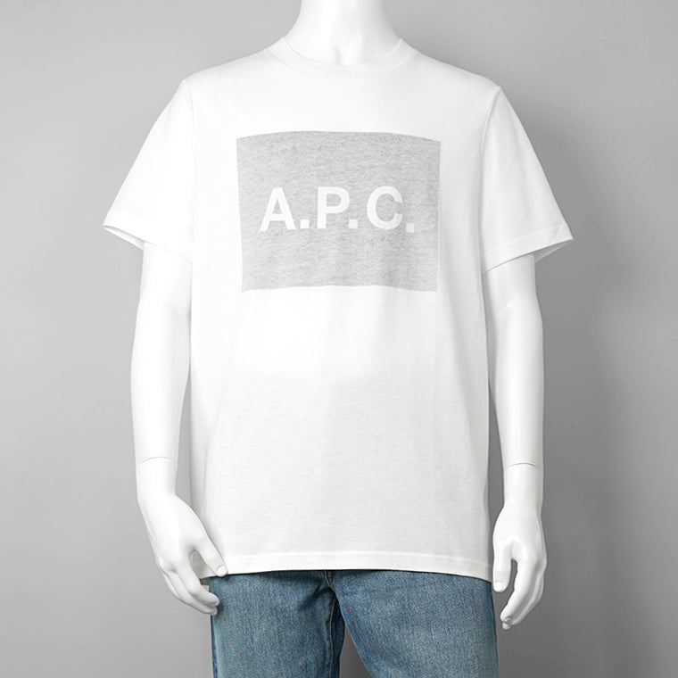 A.P.C. メンズ Tシャツ VIGNETTE COHBO H26558 WHITE GREY オフホワイト グレー LAA