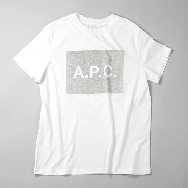 A.P.C. メンズ Tシャツ VIGNETTE COHBO H26558 WHITE GREY オフホワイト グレー LAA