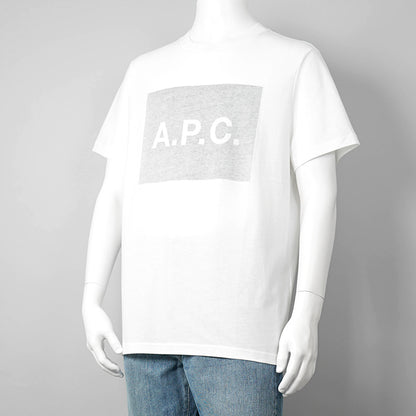 A.P.C. メンズ Tシャツ VIGNETTE COHBO H26558 WHITE GREY オフホワイト グレー LAA