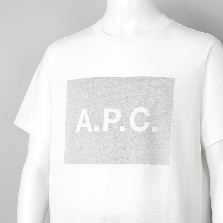 A.P.C. メンズ Tシャツ VIGNETTE COHBO H26558 WHITE GREY オフホワイト グレー LAA