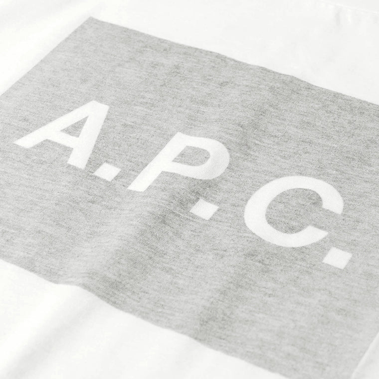 A.P.C. メンズ Tシャツ VIGNETTE COHBO H26558 WHITE GREY オフホワイト グレー LAA
