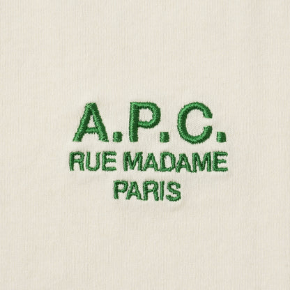 A.P.C. レディース Tシャツ STANDARD RUE MADAME COHBU M26388 BLANC CASSE VERT オフホワイト グリーン AMK