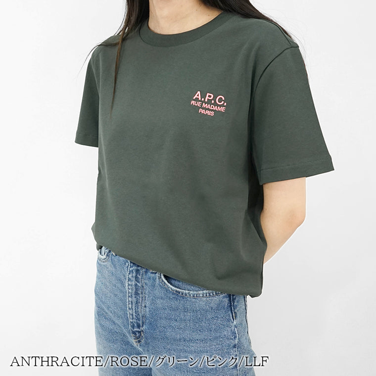 【SUMMER FINAL SALE】 A.P.C. レディース Tシャツ COHBU M26388 BLANC 4カラー