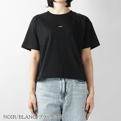 A.P.C. レディース Tシャツ BOXY MICRO LOGO GOTS COHBW F26387 2カラー