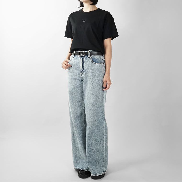 A.P.C. レディース Tシャツ BOXY MICRO LOGO GOTS COHBW F26387 2カラー