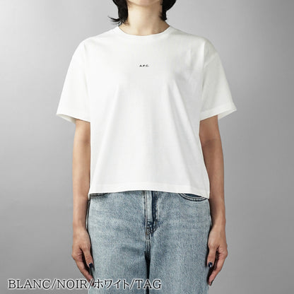 A.P.C. レディース Tシャツ BOXY MICRO LOGO GOTS COHBW F26387 2カラー