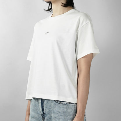 A.P.C. レディース Tシャツ BOXY MICRO LOGO GOTS COHBW F26387 2カラー