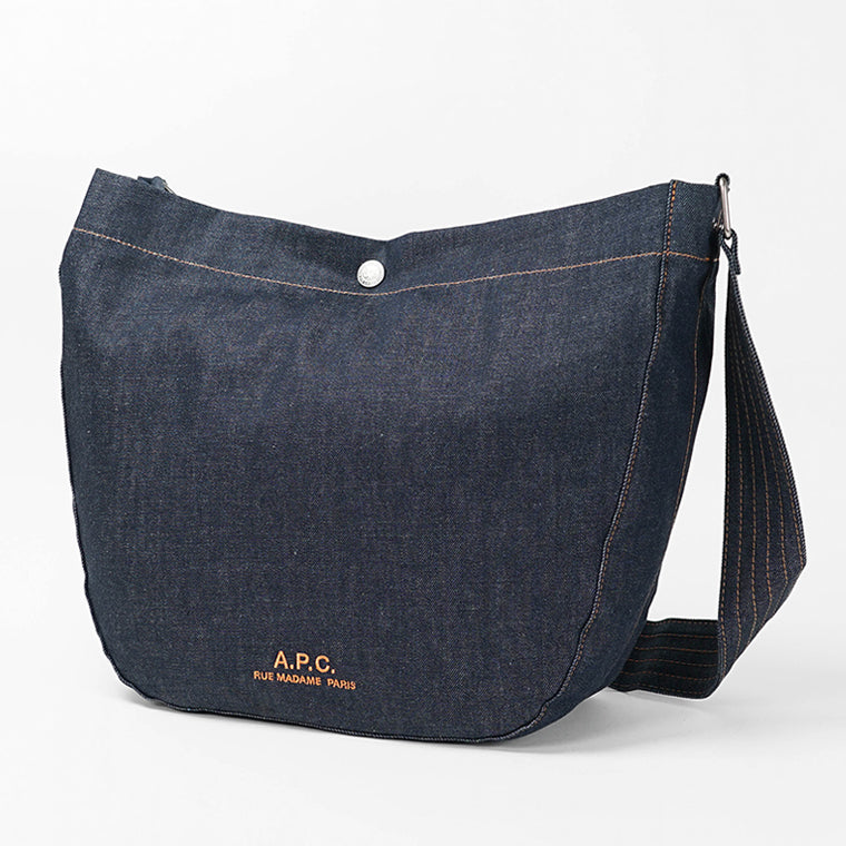 A.P.C. レディース メンズ ショルダーバッグ JOURNAL COHIZ M61939 INDIGO インディゴ IAI
