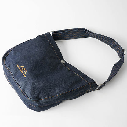 A.P.C. メンズ レディース ショルダーバッグ JOURNAL SMALL COHIZ M67010 INDIGO インディゴ IAI