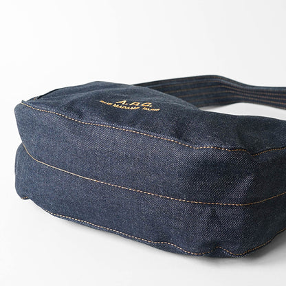 A.P.C. メンズ レディース ショルダーバッグ JOURNAL SMALL COHIZ M67010 INDIGO インディゴ IAI