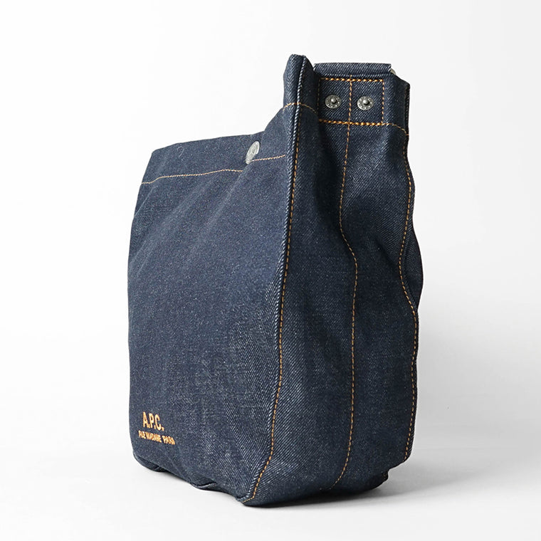 A.P.C. メンズ レディース ショルダーバッグ JOURNAL SMALL COHIZ M67010 INDIGO インディゴ IAI