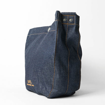 A.P.C. メンズ レディース ショルダーバッグ JOURNAL SMALL COHIZ M67010 INDIGO インディゴ IAI