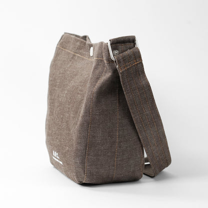 A.P.C. メンズ レディース ショルダーバッグ JOURNAL SMALL COHLX M67010 MARRON FONCE ダークマロン ブラウン CAE