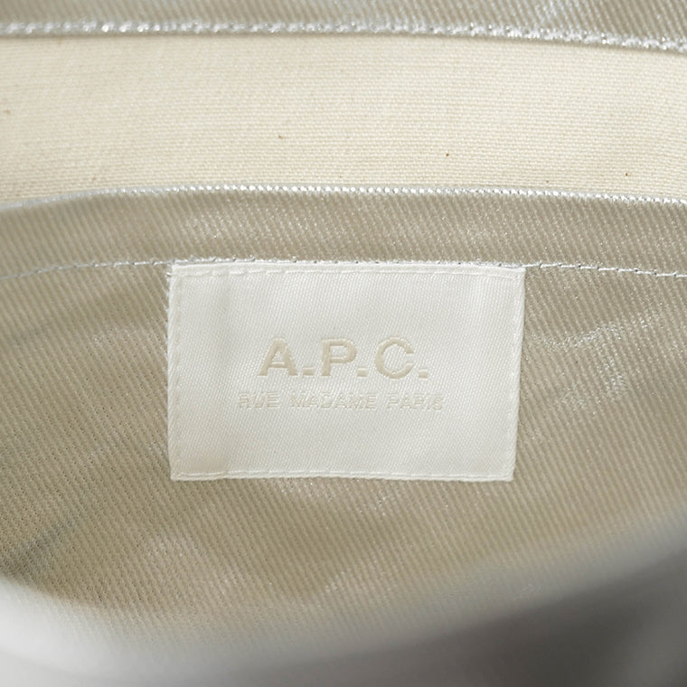 A.P.C. レディース メンズ トートバッグ TOTE LOU SMALL COHTM M67048 ARGENT シルバー RAB