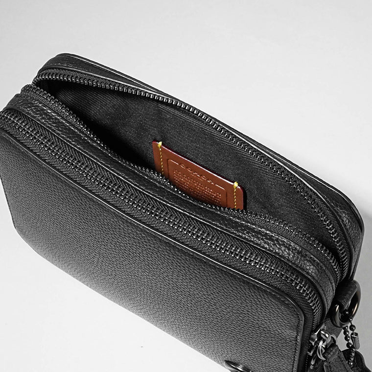 【新品】COACH CR782 メンズ カメラバッグ スモール スクエア コーチ COACH メンズ レディース ショルダーバッグ ブラック