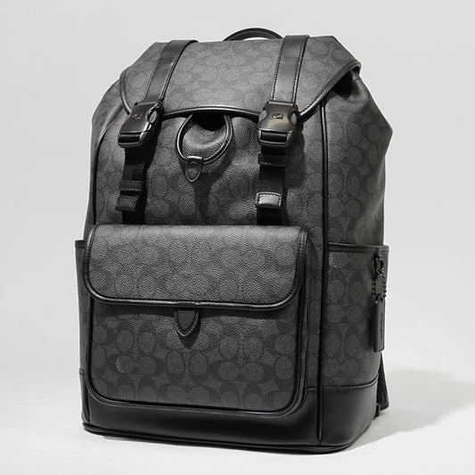 COACH メンズ バックパック LEAGUE FLAP BACKPACK SIGNATURE CANVAS CU201 R8E チャコールシグネチャー CHARCOAL SIGNATURE