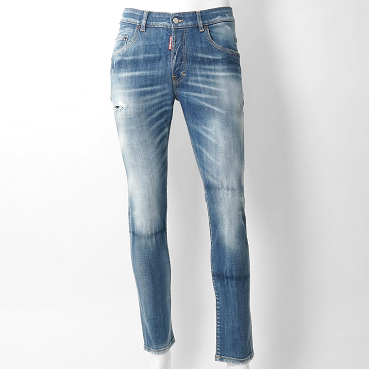 【SUMMER FINAL SALE】 DSQUARED2 KIDS キッズ ジーンズ D2P118LM SKATER JEAN DQ03LD D0AFR ウォッシュブルー DQ01
