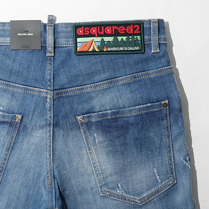 【SUMMER FINAL SALE】 DSQUARED2 KIDS キッズ ジーンズ D2P118LM SKATER JEAN DQ03LD D0AFR ウォッシュブルー DQ01
