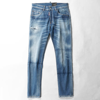 【SUMMER FINAL SALE】 DSQUARED2 KIDS キッズ ジーンズ D2P118LM SKATER JEAN DQ03LD D0AFR ウォッシュブルー DQ01