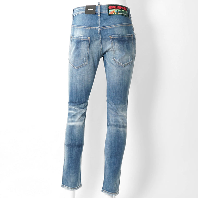 【SUMMER FINAL SALE】 DSQUARED2 KIDS キッズ ジーンズ D2P118LM SKATER JEAN DQ03LD D0AFR ウォッシュブルー DQ01