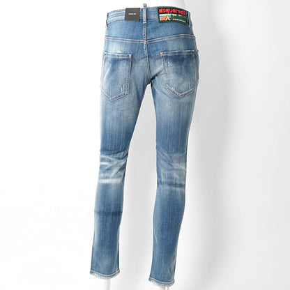 【SUMMER FINAL SALE】 DSQUARED2 KIDS キッズ ジーンズ D2P118LM SKATER JEAN DQ03LD D0AFR ウォッシュブルー DQ01