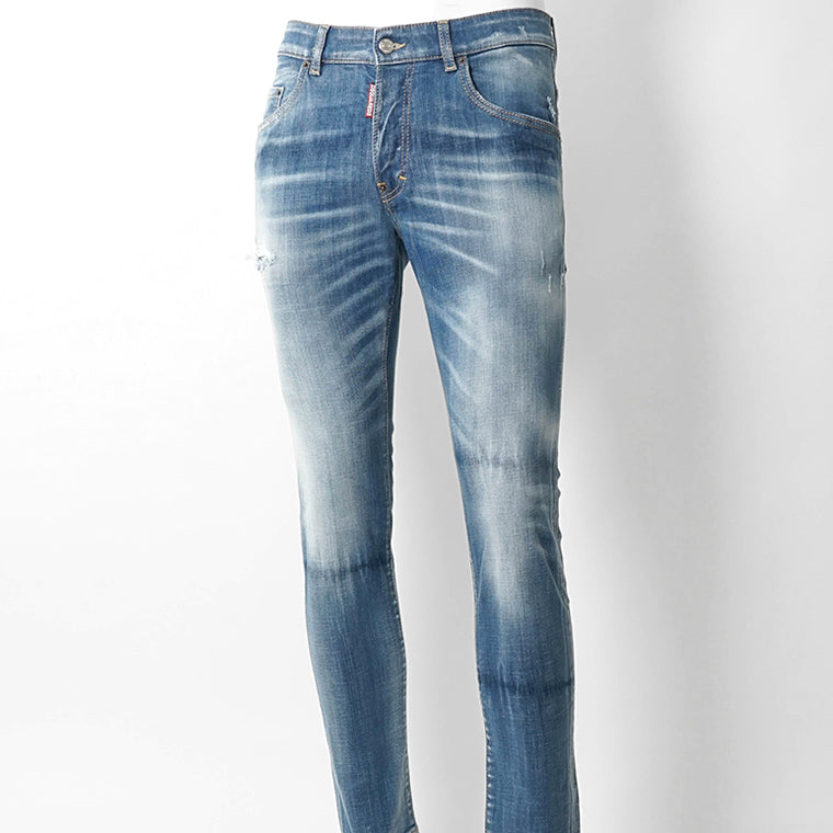 【SUMMER FINAL SALE】 DSQUARED2 KIDS キッズ ジーンズ D2P118LM SKATER JEAN DQ03LD D0AFR ウォッシュブルー DQ01