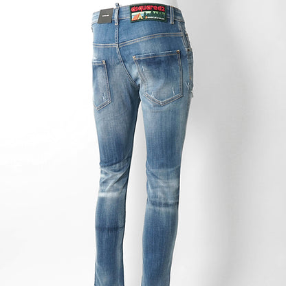 【SUMMER FINAL SALE】 DSQUARED2 KIDS キッズ ジーンズ D2P118LM SKATER JEAN DQ03LD D0AFR ウォッシュブルー DQ01