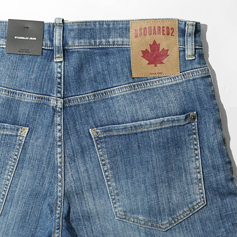 【SUMMER FINAL SALE】 DSQUARED2 KIDS キッズ ジーンズ D2P438U STANISLAV JEAN DQ0731 D0AFN ウォッシュブルー DQ01