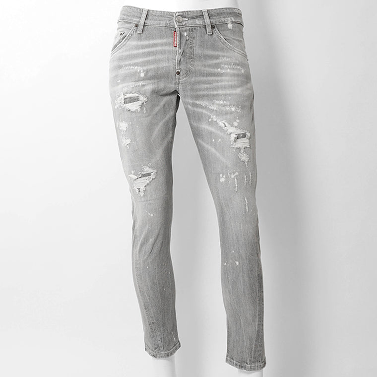 【SUMMER FINAL SALE】 DSQUARED2 KIDS キッズ ジーンズ D2P530M TWIST JEAN DQ1336 D0AG0 ウォッシュグレー DQ03