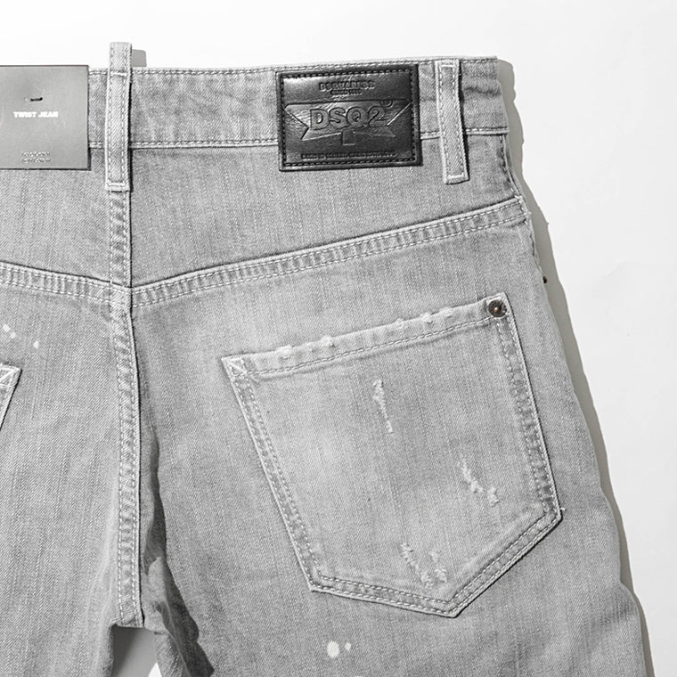 【SUMMER FINAL SALE】 DSQUARED2 KIDS キッズ ジーンズ D2P530M TWIST JEAN DQ1336 D0AG0 ウォッシュグレー DQ03
