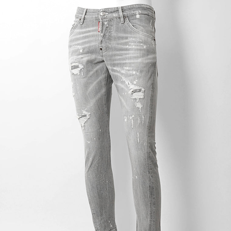 【SUMMER FINAL SALE】 DSQUARED2 KIDS キッズ ジーンズ D2P530M TWIST JEAN DQ1336 D0AG0 ウォッシュグレー DQ03