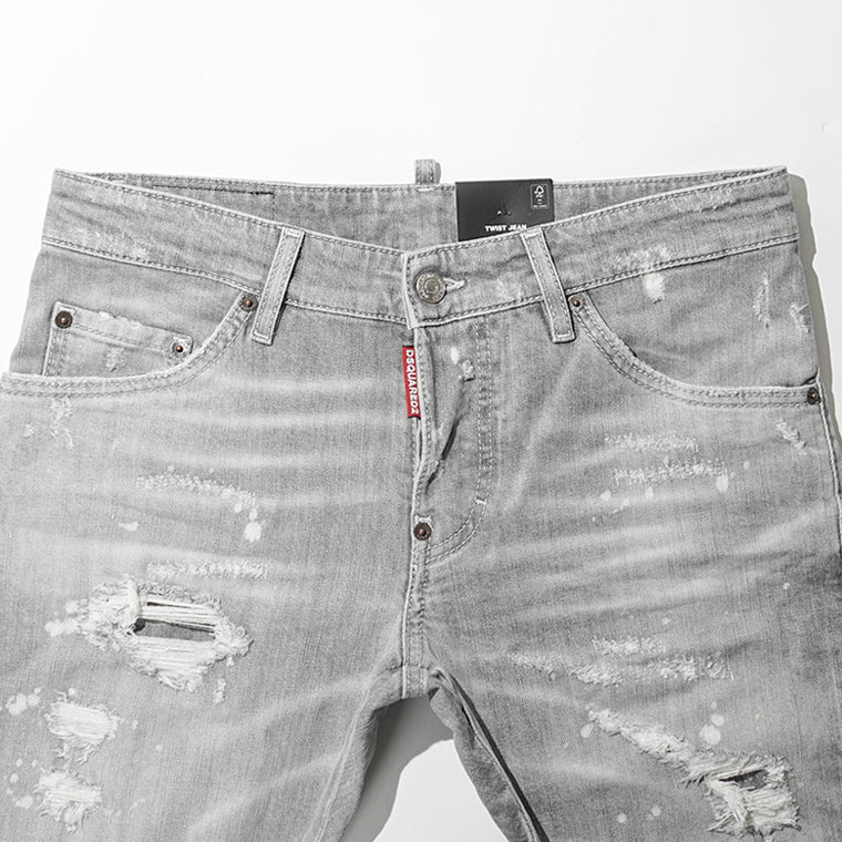 【SUMMER FINAL SALE】 DSQUARED2 KIDS キッズ ジーンズ D2P530M TWIST JEAN DQ1336 D0AG0 ウォッシュグレー DQ03