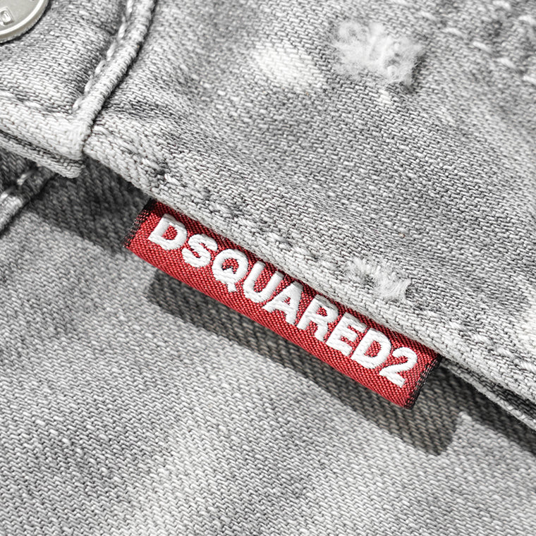【SUMMER FINAL SALE】 DSQUARED2 KIDS キッズ ジーンズ D2P530M TWIST JEAN DQ1336 D0AG0 ウォッシュグレー DQ03
