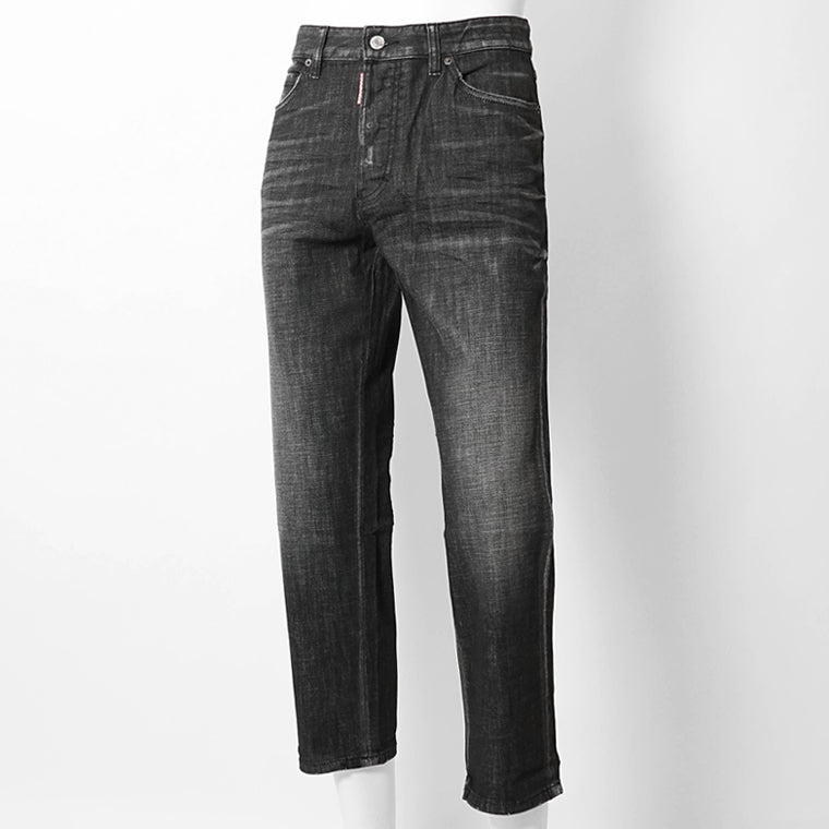 【SUMMER FINAL SALE】 DSQUARED2 KIDS キッズ ジーンズ D2P714U BOSS 10 JEAN DQ2241 D0ABS ウォッシュブラック DQ02