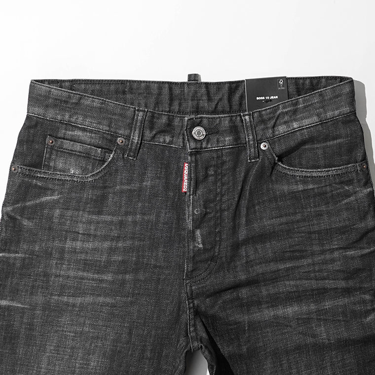 【SUMMER FINAL SALE】 DSQUARED2 KIDS キッズ ジーンズ D2P714U BOSS 10 JEAN DQ2241 D0ABS ウォッシュブラック DQ02