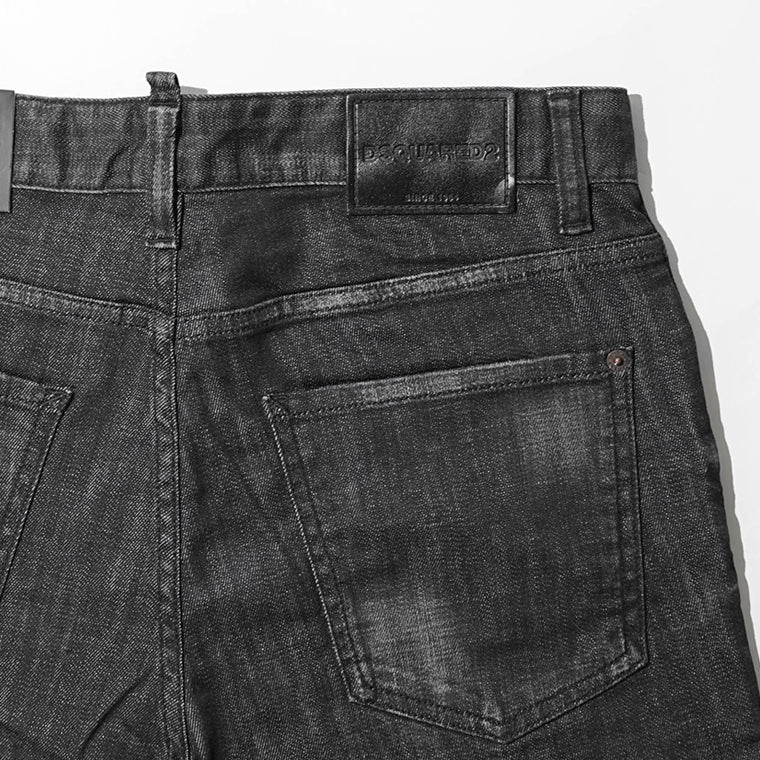 【SUMMER FINAL SALE】 DSQUARED2 KIDS キッズ ジーンズ D2P714U BOSS 10 JEAN DQ2241 D0ABS ウォッシュブラック DQ02