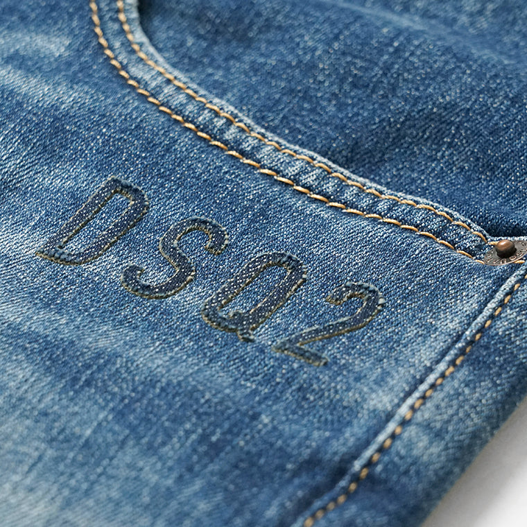 DSQUARED2 KIDS キッズ ジーンズ 642 JEAN DQ2252 D0AEM ウォッシュブルー DQ01
