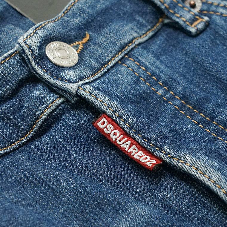 DSQUARED2 KIDS キッズ ジーンズ 642 JEAN DQ2252 D0AEM ウォッシュブルー DQ01