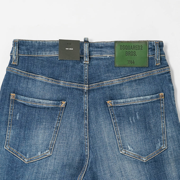 DSQUARED2 KIDS キッズ ジーンズ 642 JEAN DQ2252 D0AEM ウォッシュブルー DQ01