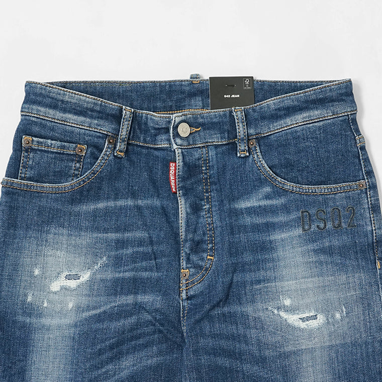 DSQUARED2 KIDS キッズ ジーンズ 642 JEAN DQ2252 D0AEM ウォッシュブルー DQ01