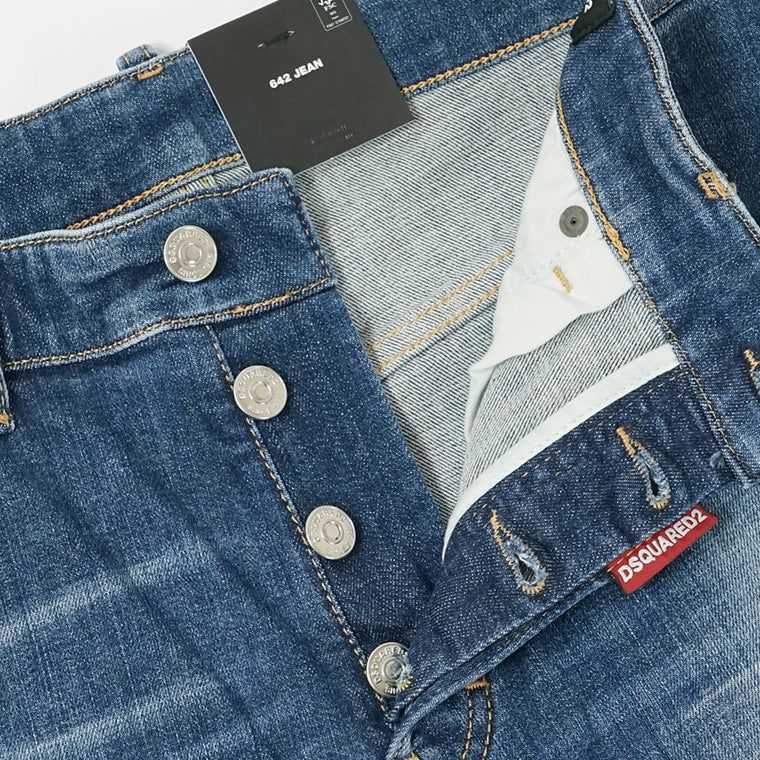 DSQUARED2 KIDS キッズ ジーンズ 642 JEAN DQ2252 D0AEM ウォッシュブルー DQ01